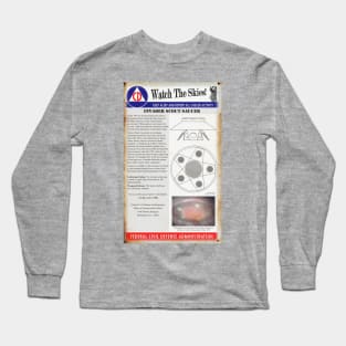 Rusty Vintage Civil Defense Sign - The Invaders Long Sleeve T-Shirt